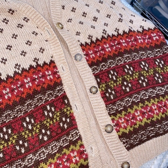 Vintage sweater knit vest size medium boho - Picture 10 of 12